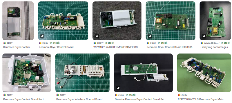 Kenmore Dryer Control Board Parts List