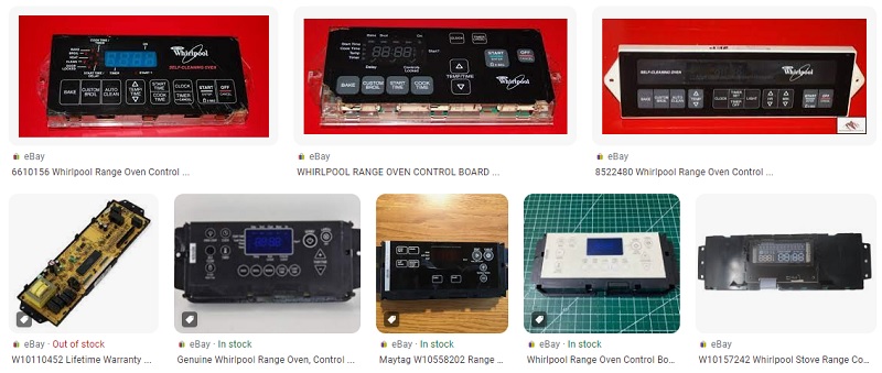 Whirlpool Range Electronic Control Board Parts on eBay