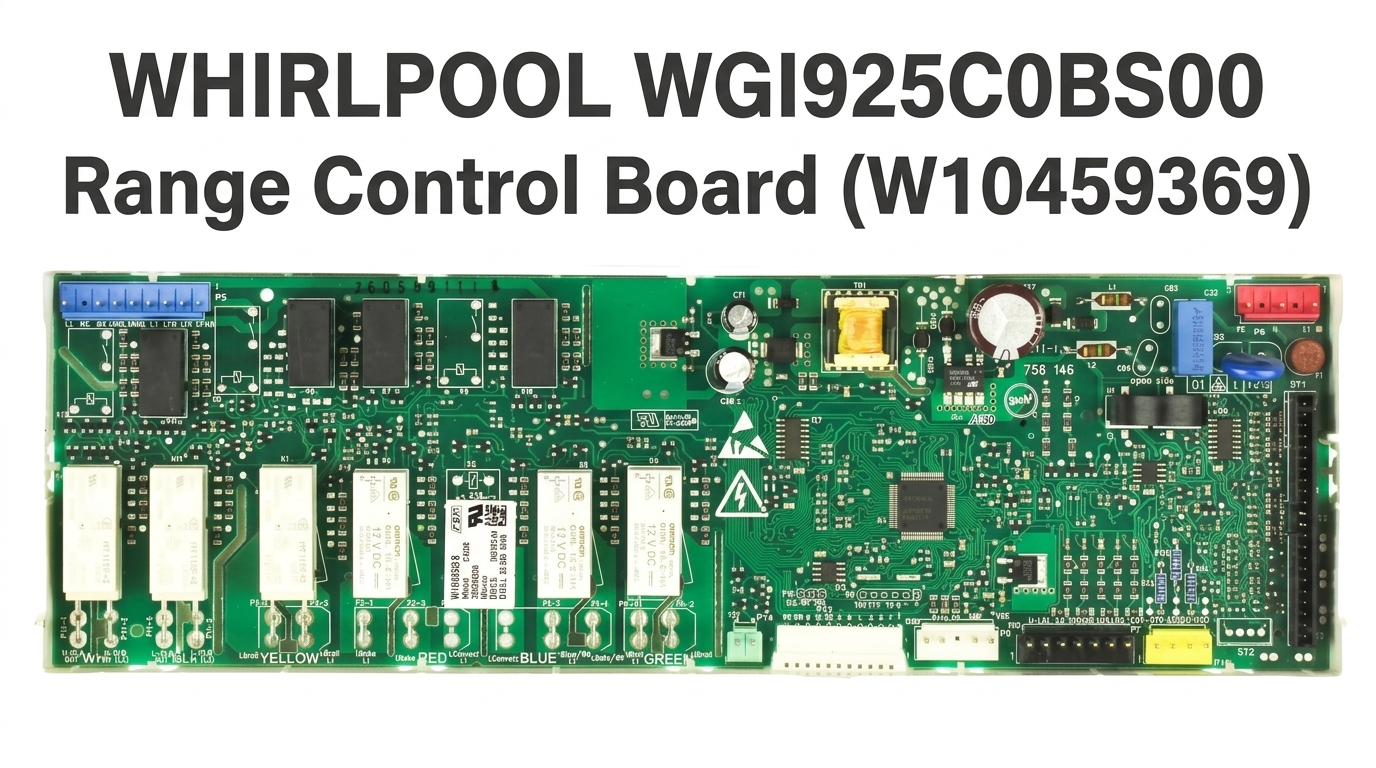Whirlpool WGI925C0BS00 range control board W10459369 replacement part